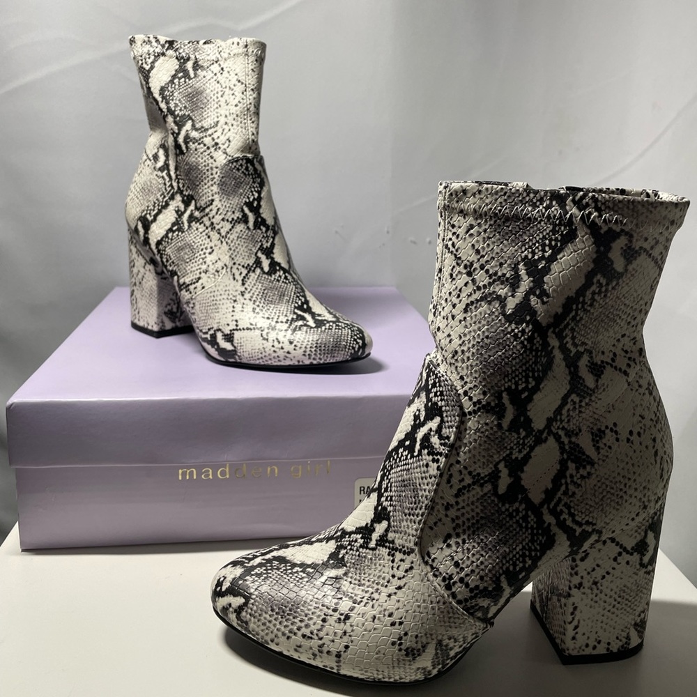 Snake booties madden